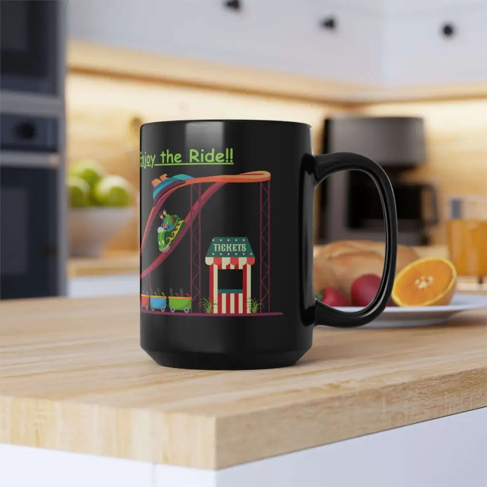 Roller Coaster Mug Coffee Cup for Amusement Park Lovers - 15oz - Mug