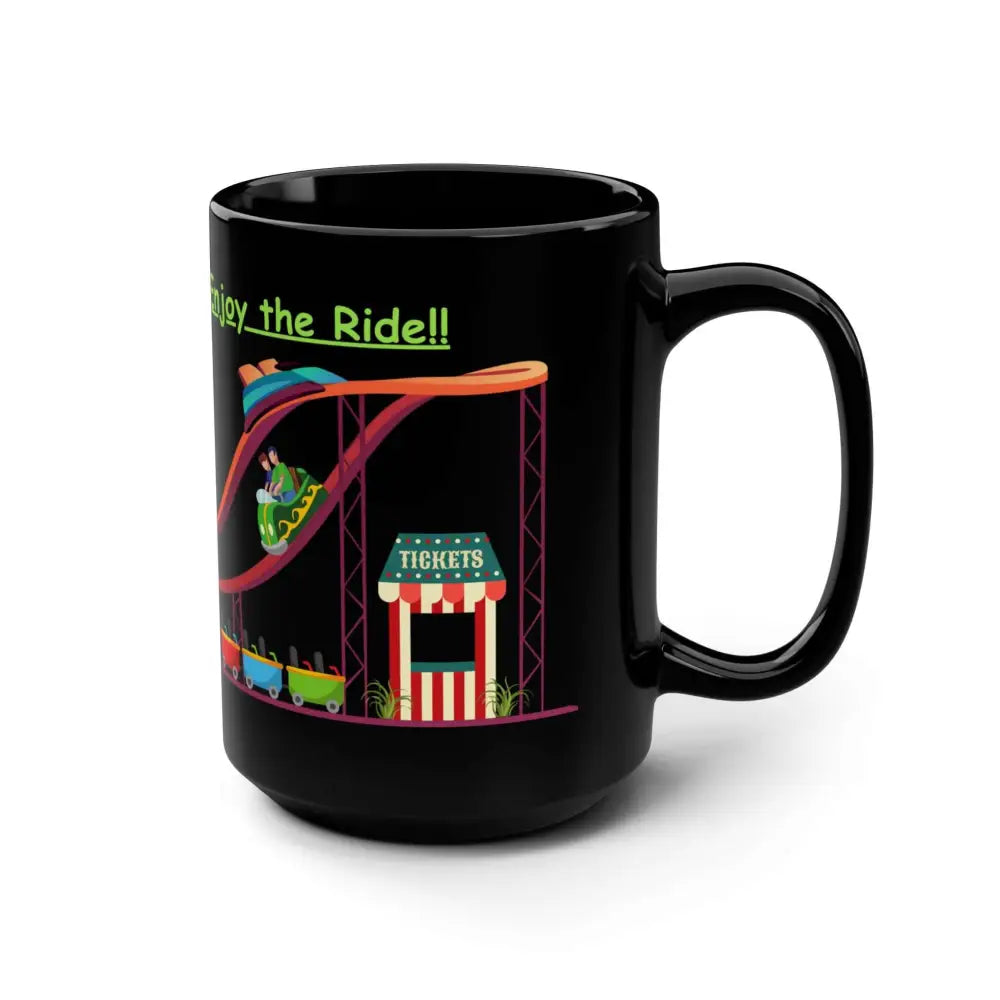 Roller Coaster Mug Coffee Cup for Amusement Park Lovers - 15oz - Mug