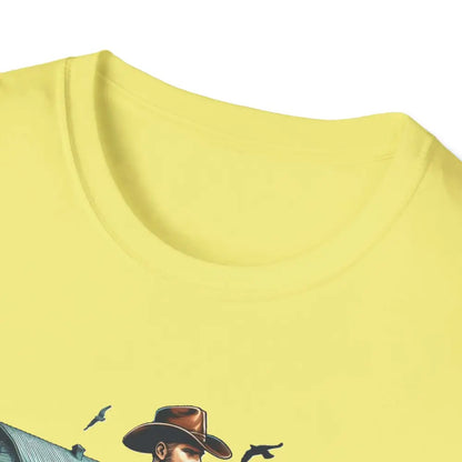 Rustic Farmer T-Shirt with Cattle Gift for Men Cowboy T-Shirt Western Wear for Men - T-Shirt