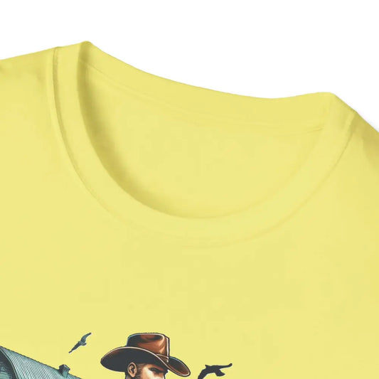 Rustic Farmer T-Shirt with Cattle Gift for Men Cowboy T-Shirt Western Wear for Men - T-Shirt