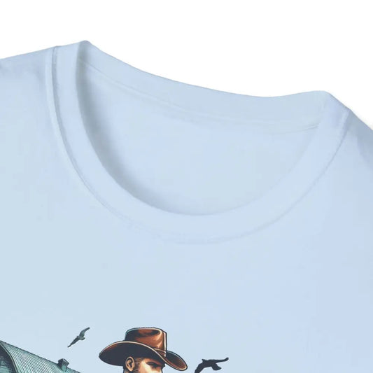 Rustic Farmer T-Shirt with Cattle Gift for Men Cowboy T-Shirt Western Wear for Men - T-Shirt