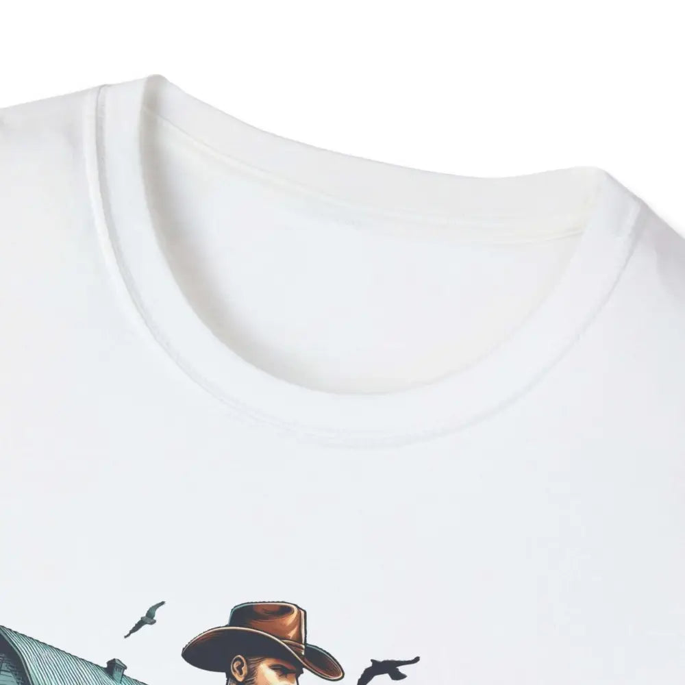 Rustic Farmer T-Shirt with Cattle Gift for Men Cowboy T-Shirt Western Wear for Men - T-Shirt