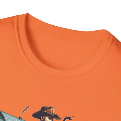 Rustic Farmer T-Shirt with Cattle Gift for Men Cowboy T-Shirt Western Wear for Men - T-Shirt