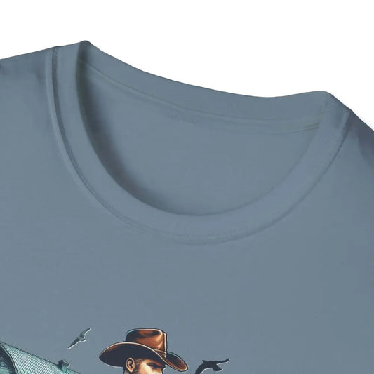 Rustic Farmer T-Shirt with Cattle Gift for Men Cowboy T-Shirt Western Wear for Men - T-Shirt