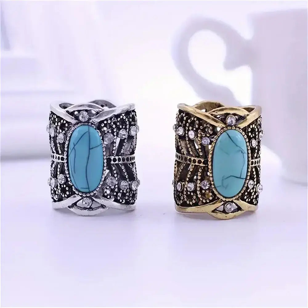 Rustic Hollowed Scarf Rhinestone Tie Ring 1pc Ring Scarf Brooch - Jewelry