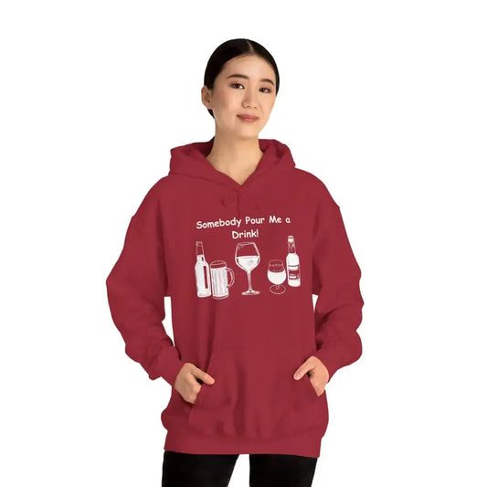 Somebody Pour Me a Drink College Hoodie Tailgate Party Apparel - Hoodie