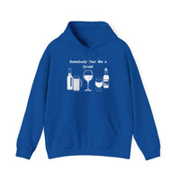 Somebody Pour Me a Drink College Hoodie Tailgate Party Apparel - S / Royal - Hoodie