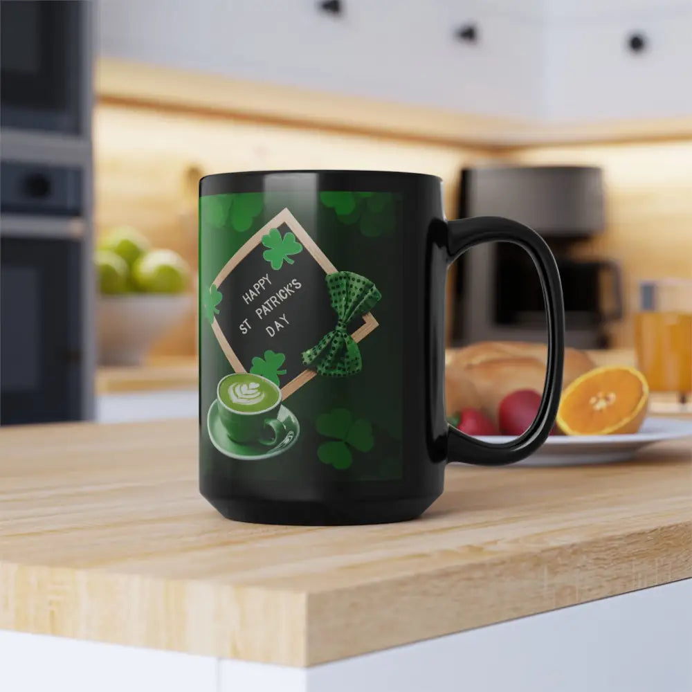 St Patrick’s Day Coffee Mug Black Coffee Cup St Patrick’s Day Gifts - 15oz - Mug