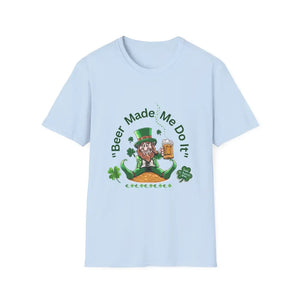 St Patricks Day Unisex T-Shirt Unique Gift for Him Party Shirt - S / Light Blue - T-Shirt
