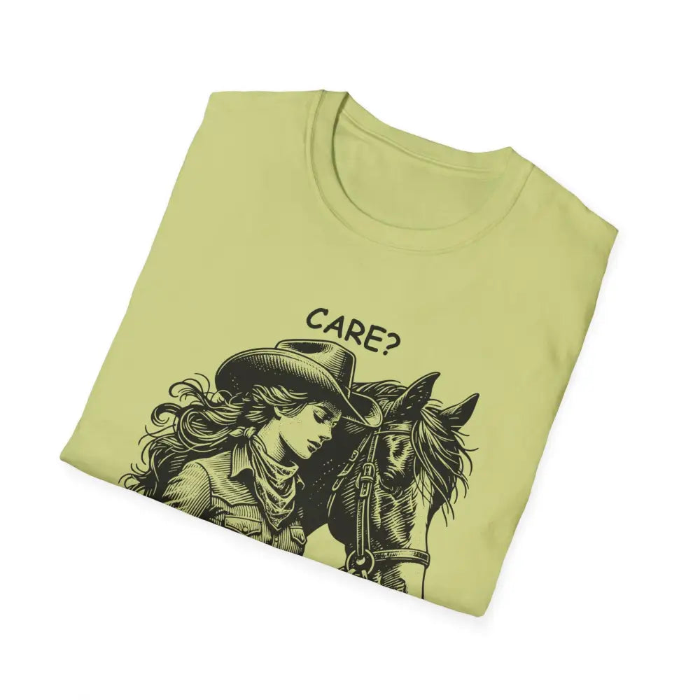 Trending Unique Gifts Horse T-Shirt - Soft Style Shirt Gift for Women Care? Nah I’m Good - T-Shirt