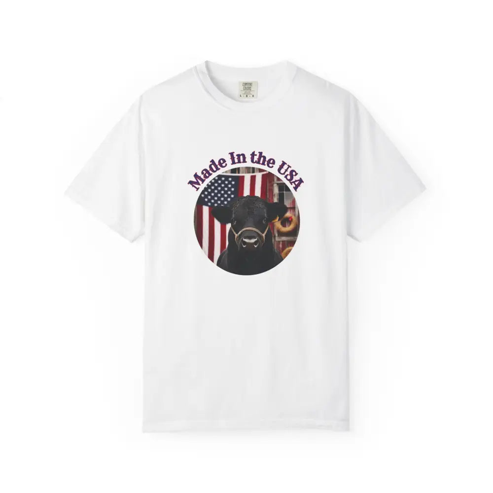 Made In The USA Rancher T Shirt Patriotic Shirts American Pride Apparel White / S T Shirt