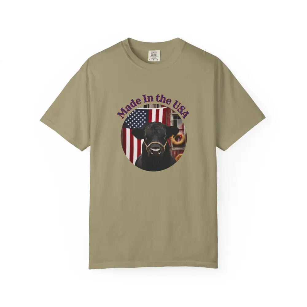Made In The USA Rancher T Shirt Patriotic Shirts American Pride Apparel Khaki / S T Shirt