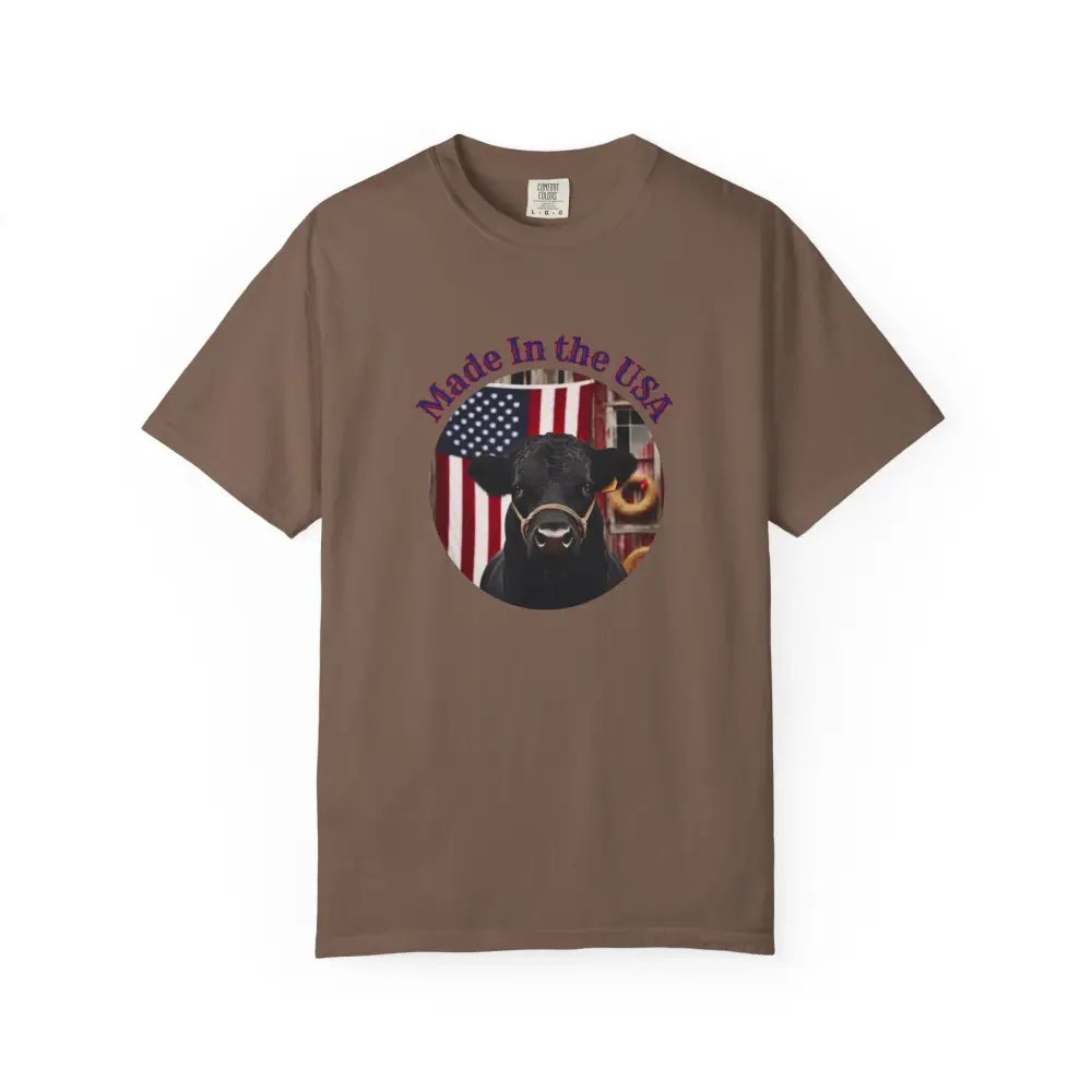 Made In The USA Rancher T Shirt Patriotic Shirts American Pride Apparel Espresso / S T Shirt