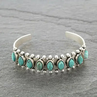 Western Turquoise Bracelet Tibet Bohemian Cuff Jewelry - The Best New Thing