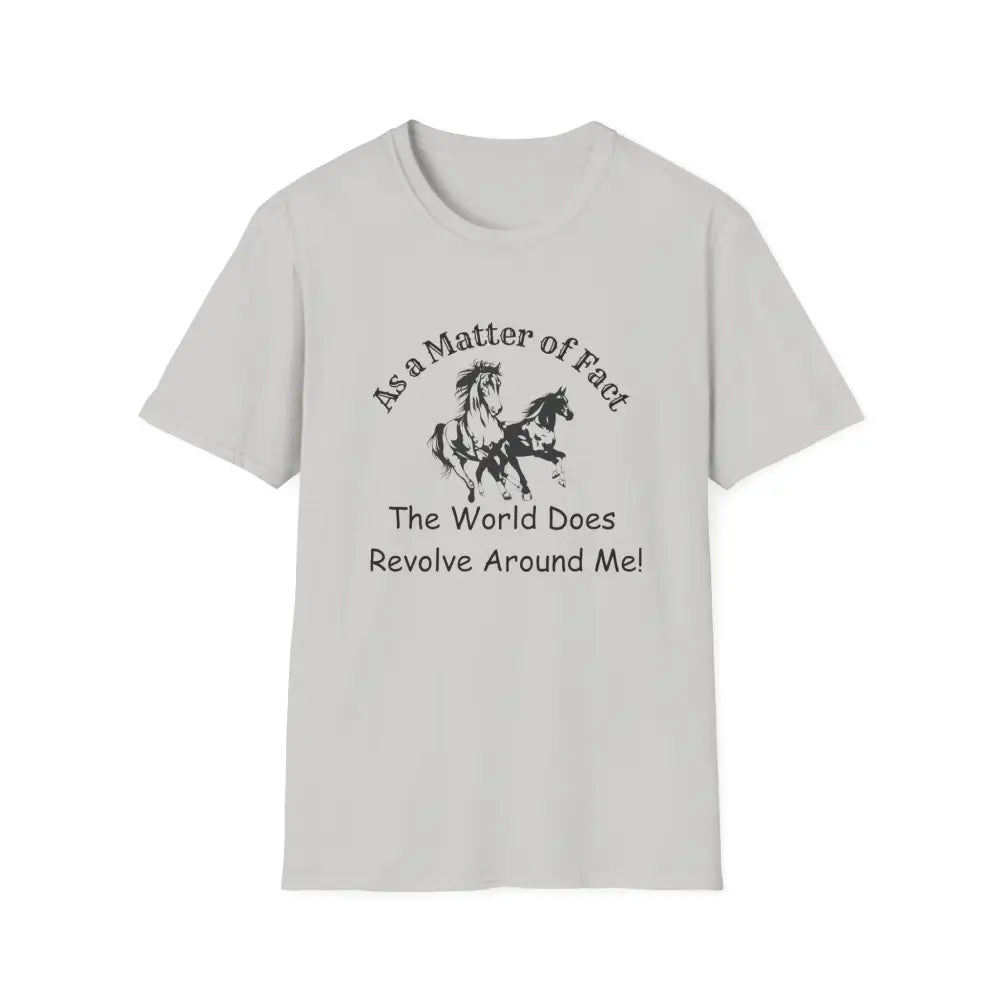 Western Apparel Horse T-Shirt Country Lifestyle Unisex T-Shirt - S / Ice Grey - T-Shirt