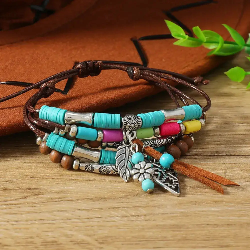 Western Fashion Country Charm Bangle Bracelets Country Style Jewelry style 3 multi Jewelry