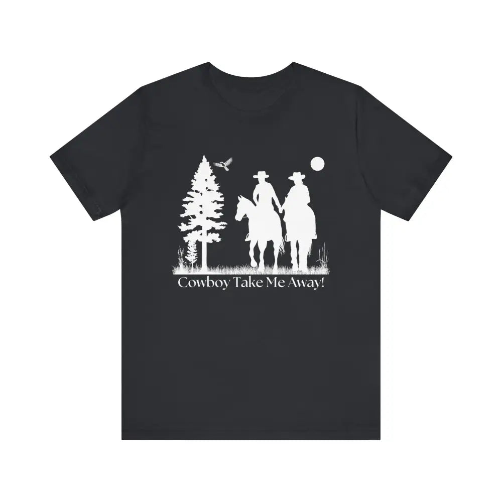 Western T-Shirt Couples Tee Country Style Women Short Sleeve Shirt Horse Lover Shirt - Vintage Black / XS - T-Shirt