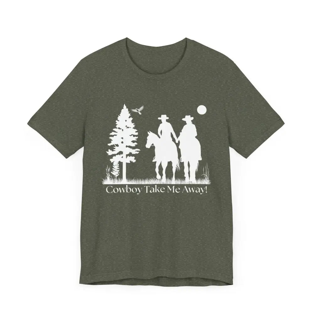 Western T-Shirt Couples Tee Country Style Women Short Sleeve Shirt Horse Lover Shirt - T-Shirt