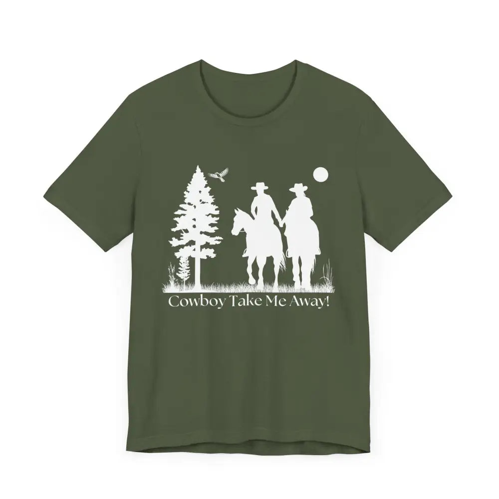 Western T-Shirt Couples Tee Country Style Women Short Sleeve Shirt Horse Lover Shirt - T-Shirt