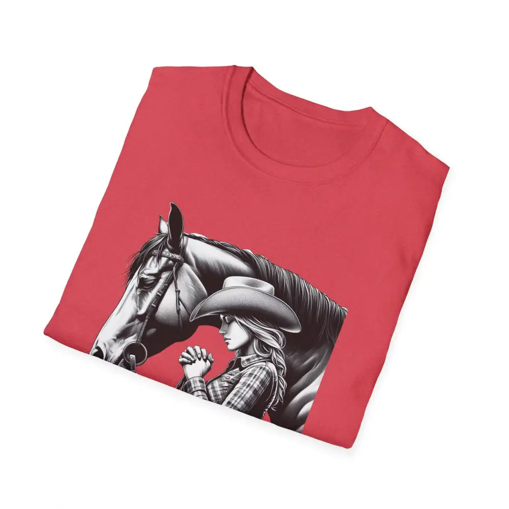 Western Women’s Prayer T-Shirt Equestrian Cowgirl Fashion Gift Country Girl Apparel - T-Shirt