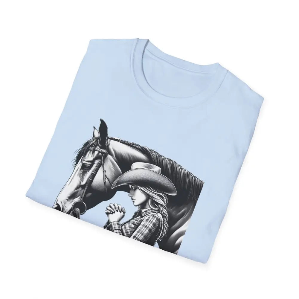 Western Women’s Prayer T-Shirt Equestrian Cowgirl Fashion Gift Country Girl Apparel - T-Shirt