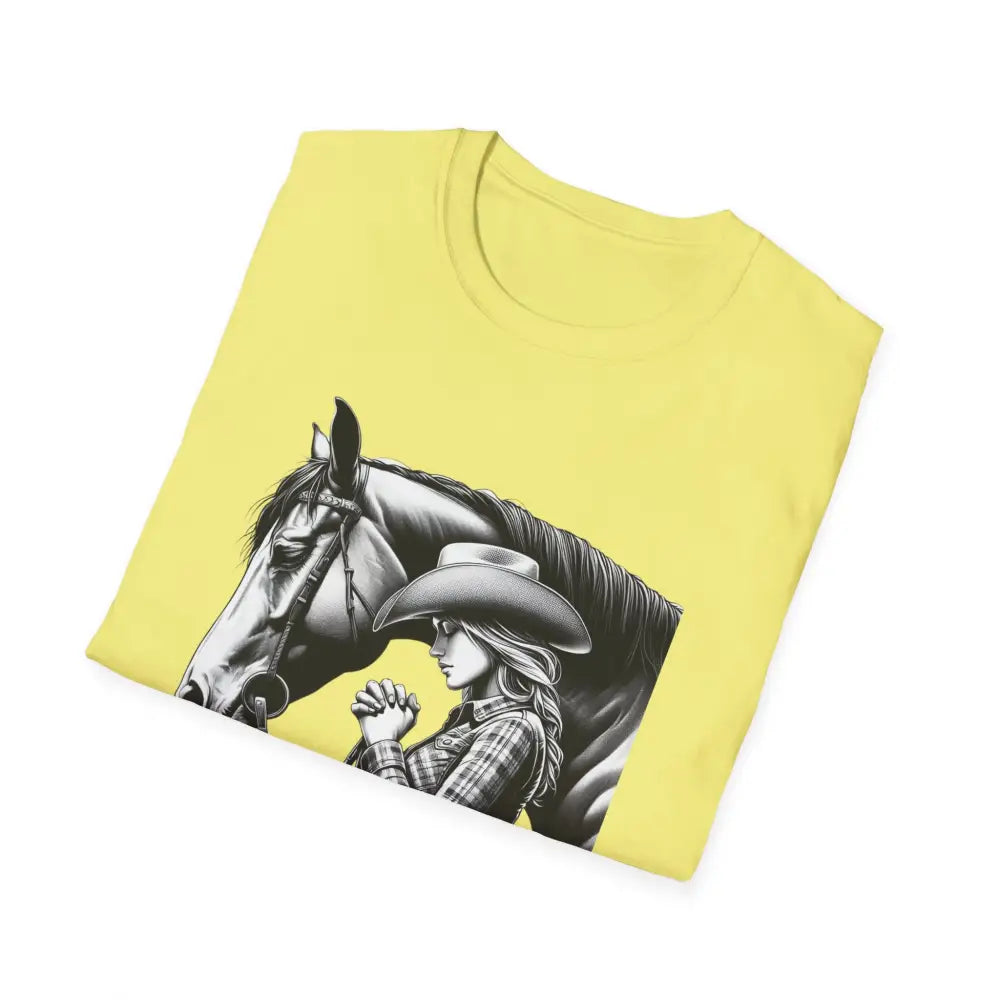 Western Women’s Prayer T-Shirt Equestrian Cowgirl Fashion Gift Country Girl Apparel - T-Shirt
