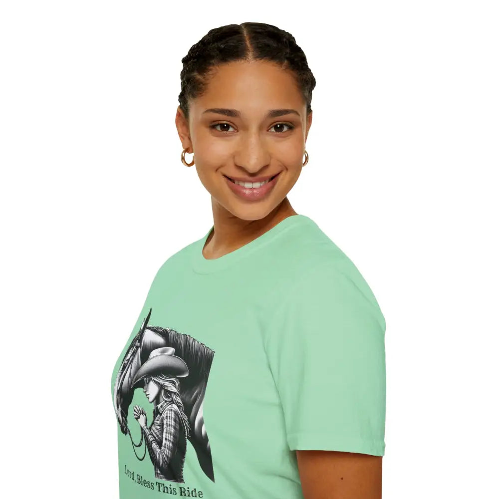 Western Women’s Prayer T-Shirt Equestrian Cowgirl Fashion Gift Country Girl Apparel - T-Shirt