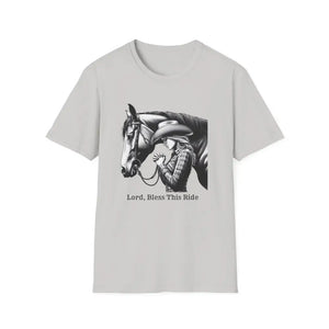 Western Women’s Prayer T-Shirt Equestrian Cowgirl Fashion Gift Country Girl Apparel - S / Ice Grey - T-Shirt