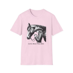 Western Women’s Prayer T-Shirt Equestrian Cowgirl Fashion Gift Country Girl Apparel - S / Light Pink - T-Shirt
