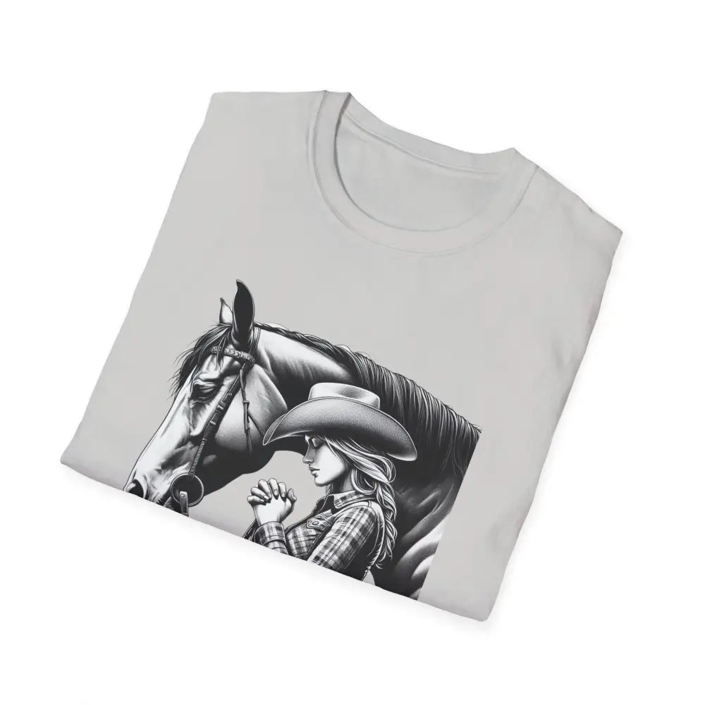 Western Women’s Prayer T-Shirt Equestrian Cowgirl Fashion Gift Country Girl Apparel - T-Shirt