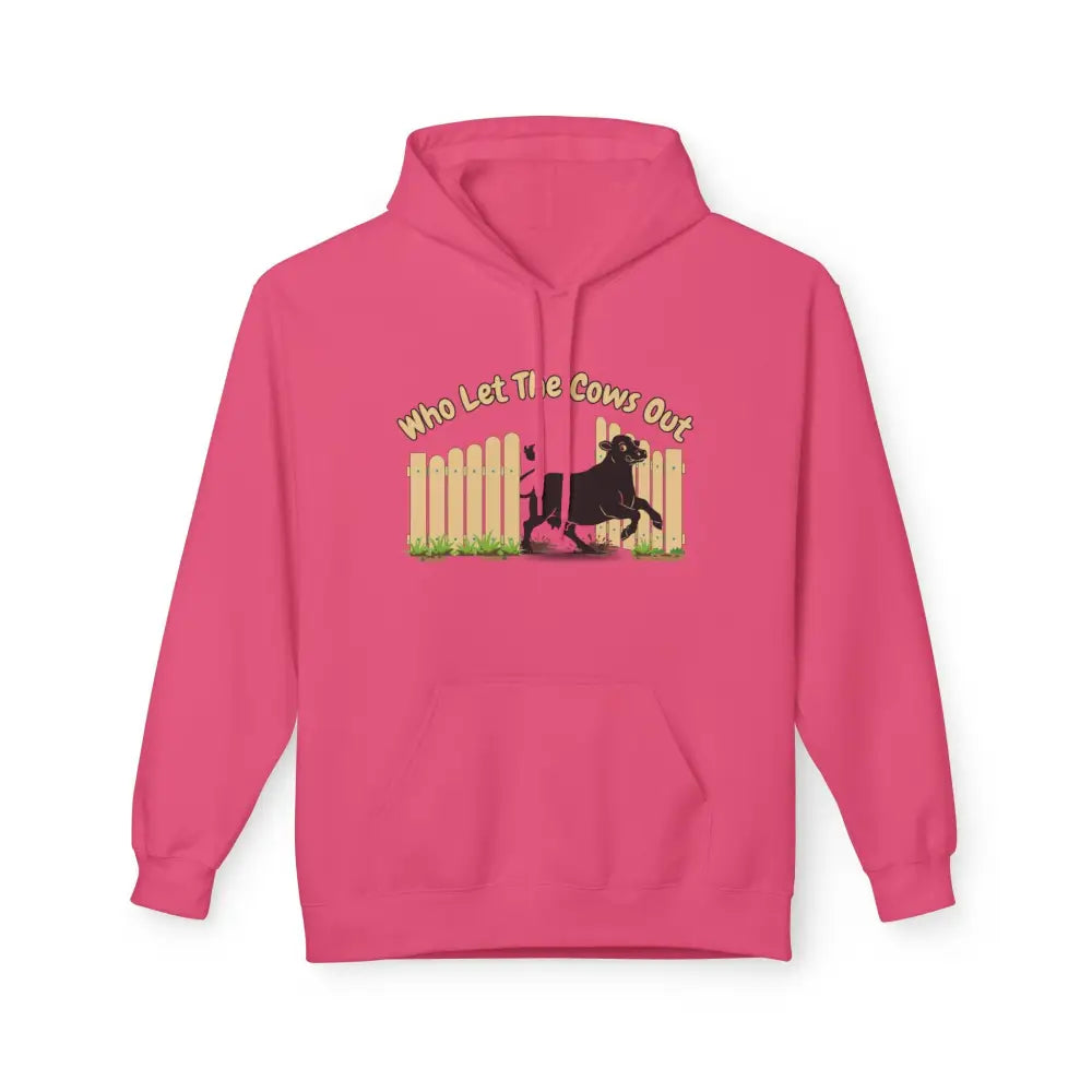 Who Let the Cows Out Farm Hoodie Rancher Apparel Family Gift Ideas - S / Pink Lemonade - Hoodie