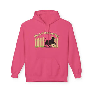 Who Let the Cows Out Farm Hoodie Rancher Apparel Family Gift Ideas - S / Pink Lemonade - Hoodie