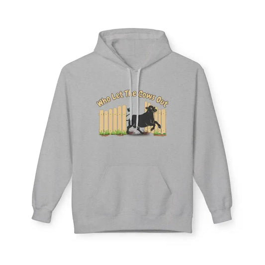 Who Let the Cows Out Farm Hoodie Rancher Apparel Family Gift Ideas - S / Sport Grey - Hoodie
