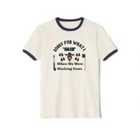 Working Cow's Funny T-Shirt, Apology Humor Tee, Farmer Apparel - The Best New Thing