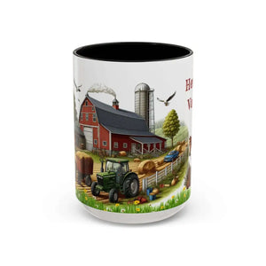 Working Farmer Coffee Mug Here’s My Vacation - 15oz / Black - Mugs