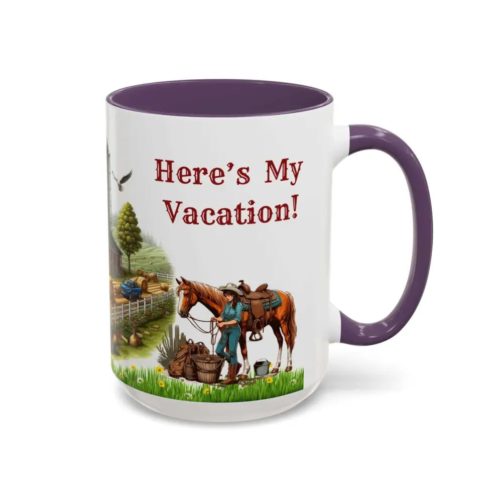 Working Farmer Coffee Mug Here’s My Vacation Mugs