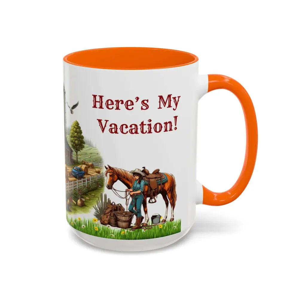 Working Farmer Coffee Mug Here’s My Vacation Mugs