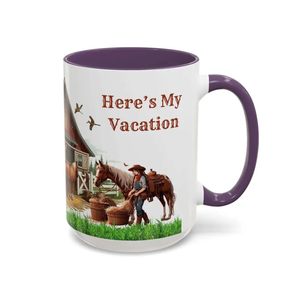Working Rancher and Cowgirl No Vacation Coffee Mug Mug