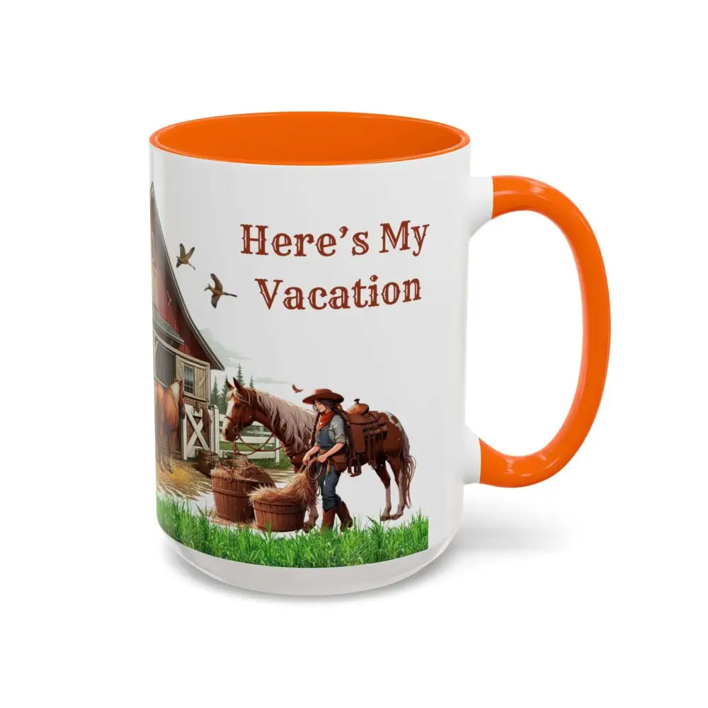 Working Rancher and Cowgirl No Vacation Coffee Mug Mug