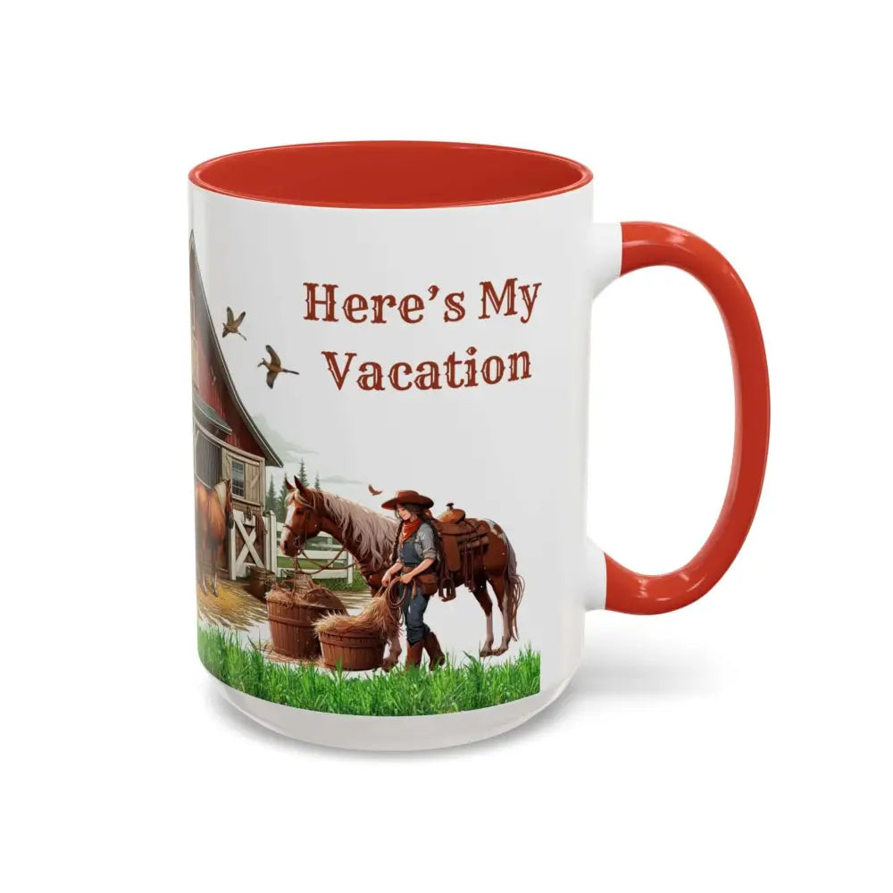 Working Rancher and Cowgirl No Vacation Coffee Mug Mug