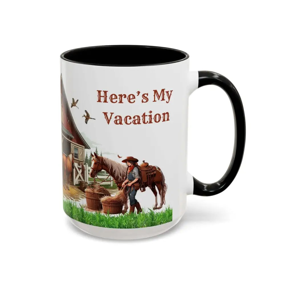 Working Rancher and Cowgirl No Vacation Coffee Mug Mug
