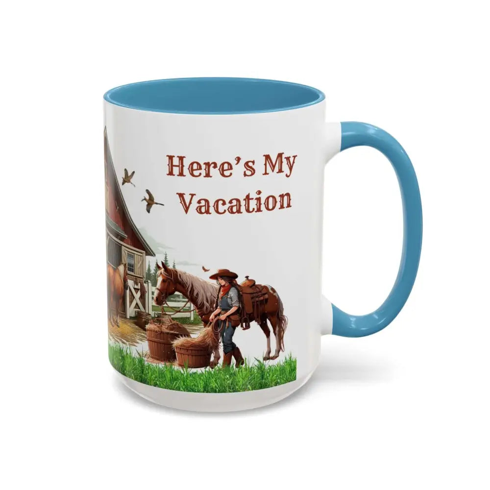 Working Rancher and Cowgirl No Vacation Coffee Mug Mug