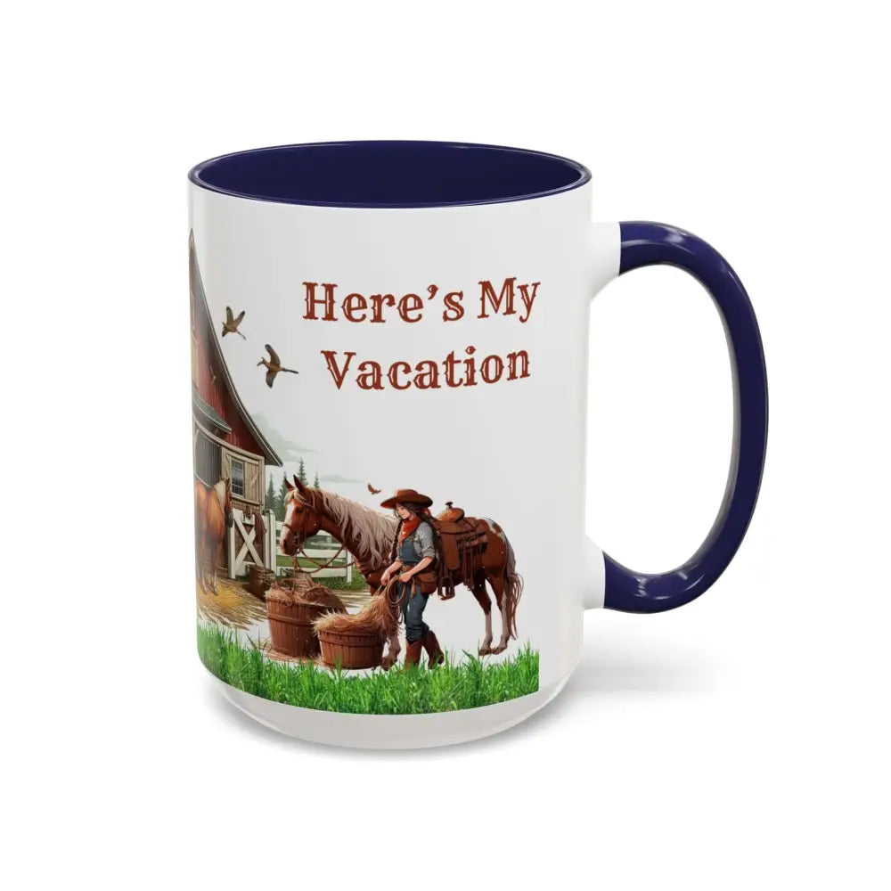 Working Rancher and Cowgirl No Vacation Coffee Mug Mug