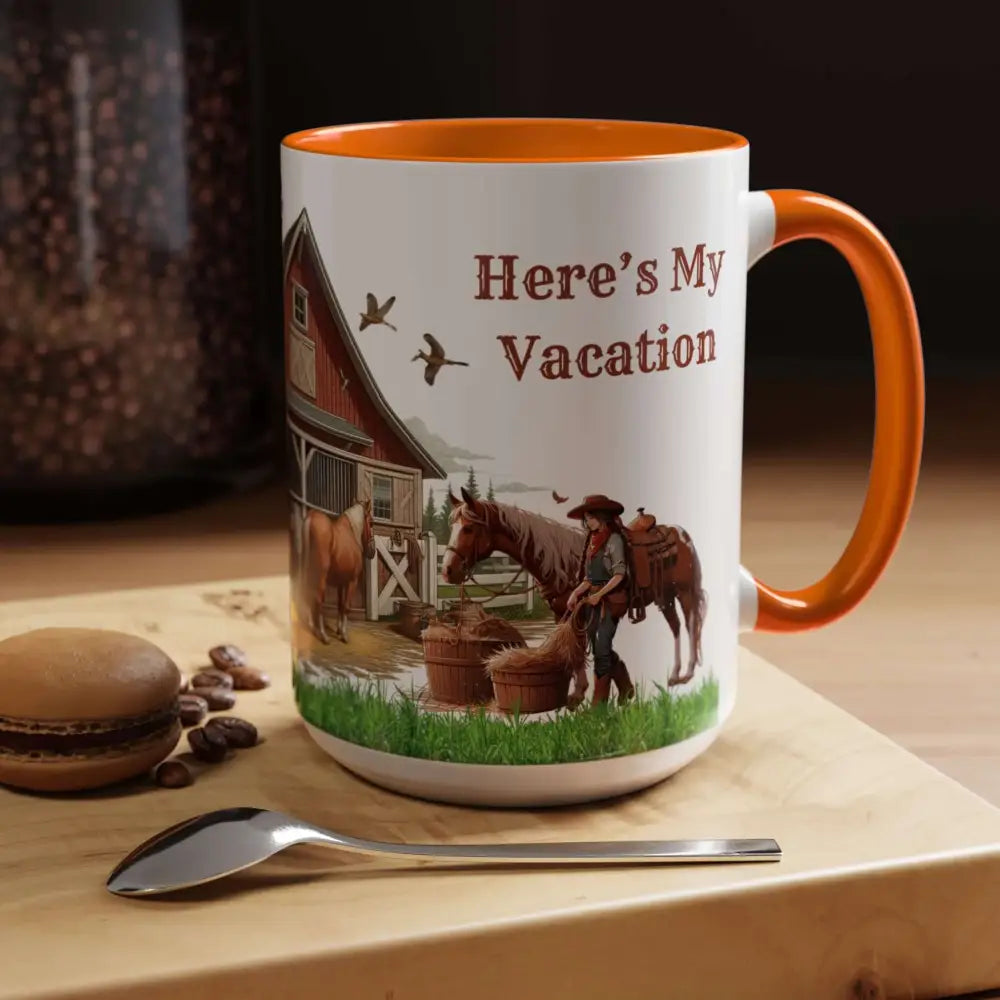 Working Rancher and Cowgirl No Vacation Coffee Mug Mug