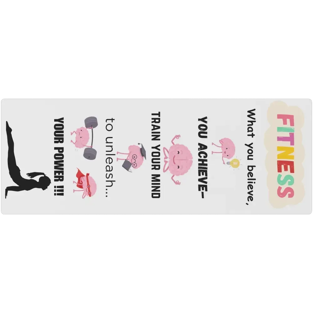 Yoga Mat, Pilates Mat, Fitness Mat, Train Your Brain Workout Mat - The Best New Thing