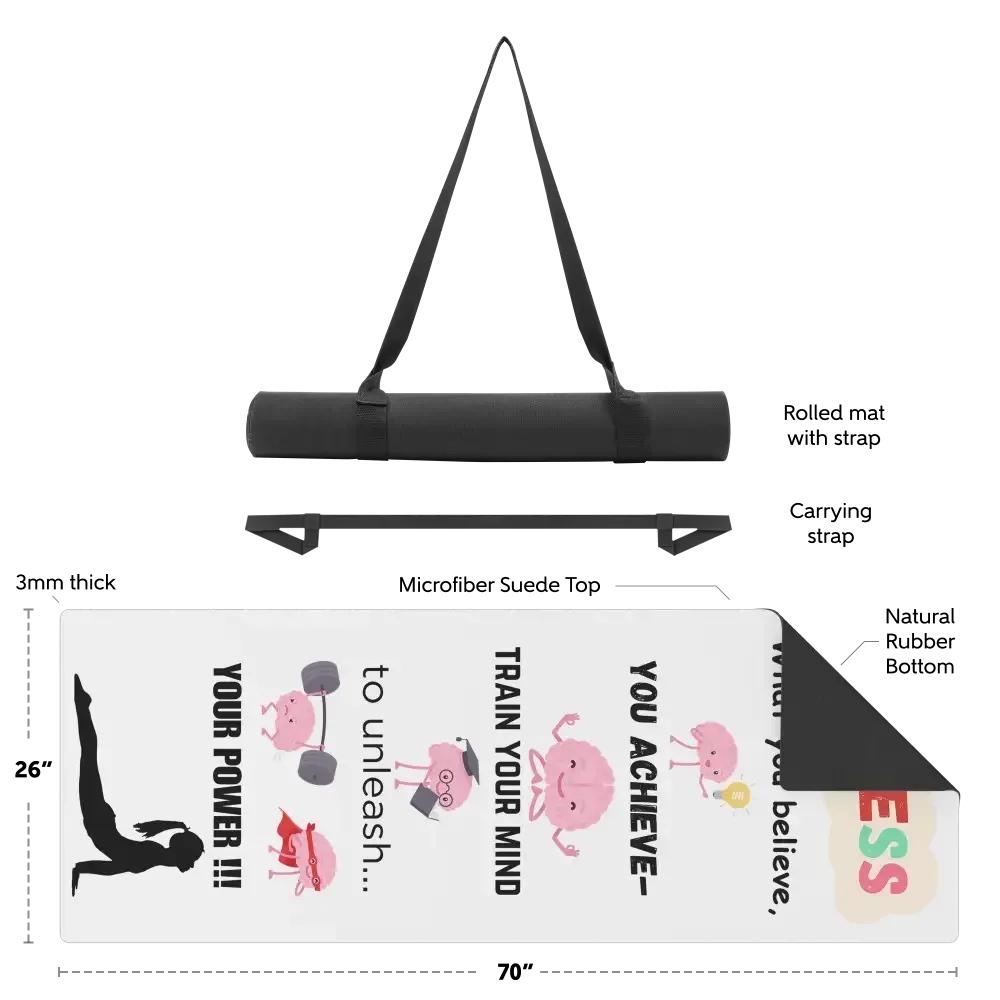 Yoga Mat, Pilates Mat, Fitness Mat, Train Your Brain Workout Mat - The Best New Thing