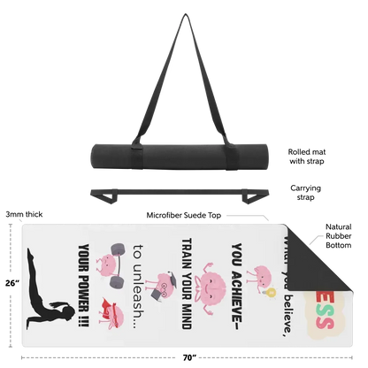 Yoga Mat, Pilates Mat, Fitness Mat, Train Your Brain Workout Mat - The Best New Thing