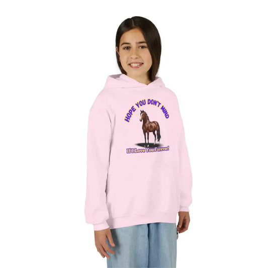 Youth Hoodie - Funny Horse Graphic Farm Apparel Hoodie for Kids - Kids clothes