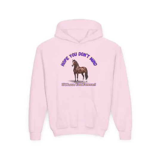 Youth Hoodie - Funny Horse Graphic, Farm Apparel Hoodie for Kids - The Best New Thing