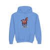 Youth Horse Lover Hoodie Cozy Sweatshirt for Kids Perfect Gift for Animal Lover Apparel S / Carolina Blue Kids clothes